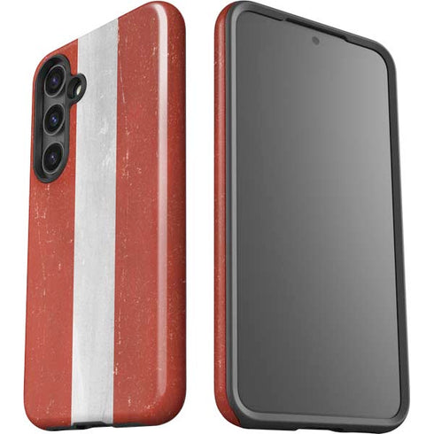 Latvia Flag Distressed Galaxy S25 Impact Case